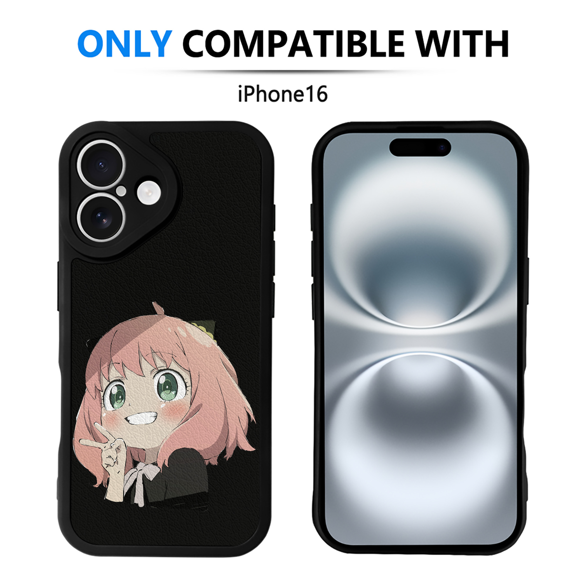 （画像用） SPY×FAMILY间谍家家酒 【iPhone 16シリーズ対応】シリコンスマホケース（レザー調） 材質：シリコン